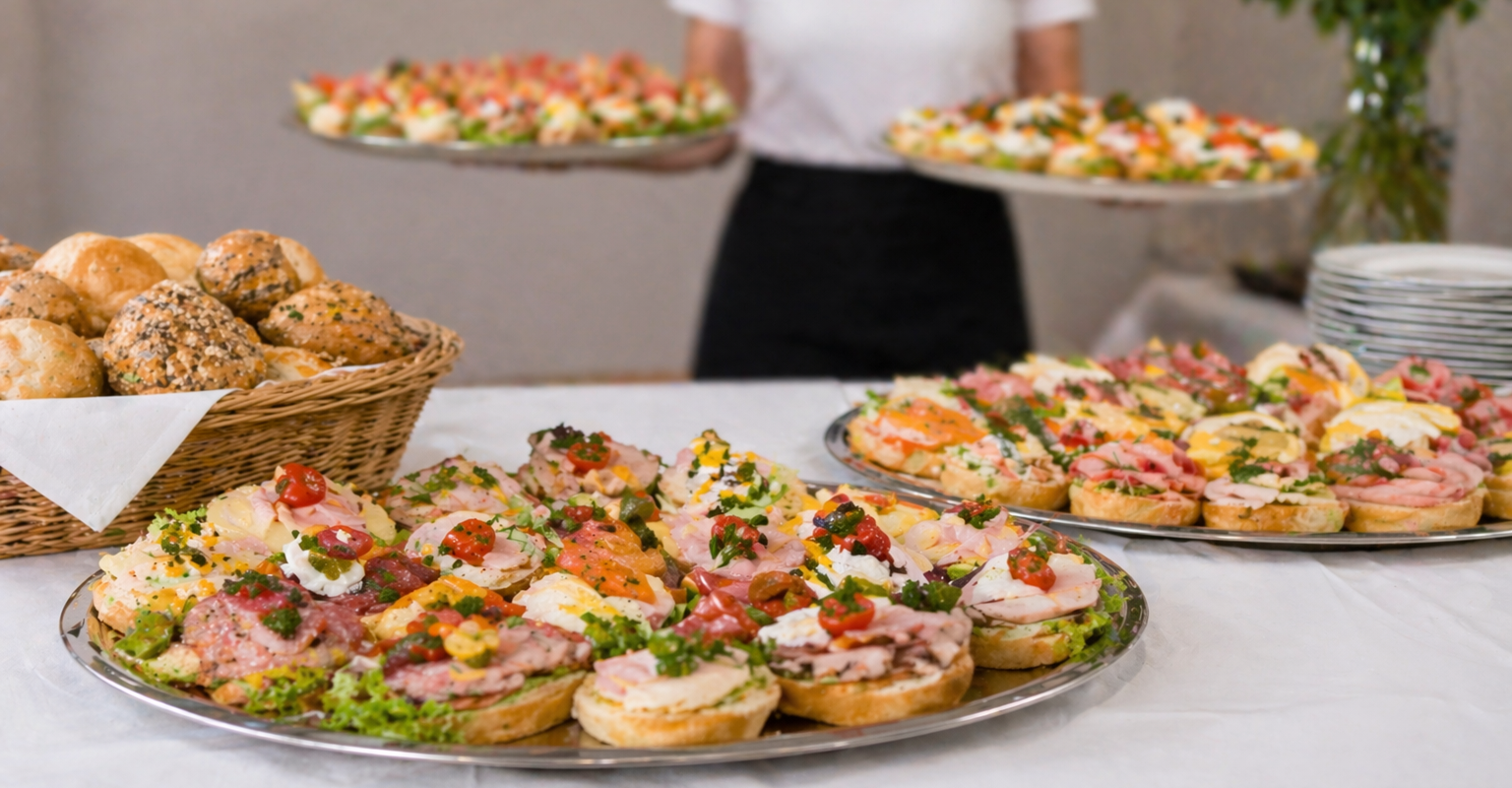 Brötchen, Finger Food und Suppen